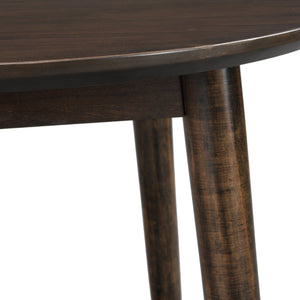 English Elm Christopher Knight Home® - END TABLE Mid-Century Modern Solid Wood End Table with Splayed Legs, Round Top, Sturdy Design Brown 68679.00