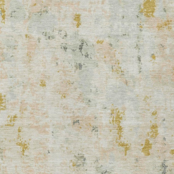 HomeRoots 10' Beige and Gold Abstract Washable Area Rug - Stylish, Durable Design for Indoor & Outdoor Spaces 619870