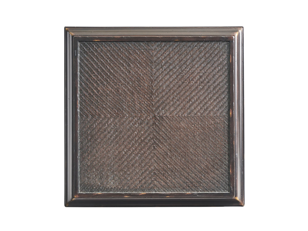 Lexington Tommy Bahama Home Nelson End Table - Classic British Colonial Design With Woven Panel, Drawers, And Rich Tamarind Finish Tamarind  619-942