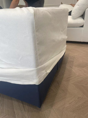 English Elm Cloud Modular Sectional Sofa - Luxurious Down-Filled 2-Seater With Ottoman, Washable Covers, Versatile Design W2824S00012