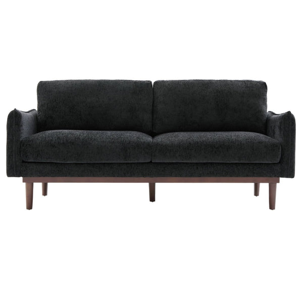 English Elm Modern Chenille Loveseat with Pocket Spring Cushions and Rubberwood Legs for Living Room N763P347228B