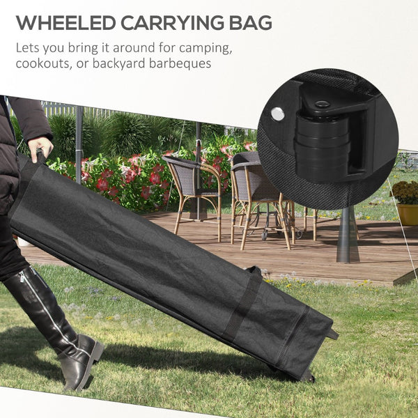 English Elm Outsunny 10' X 10' Pop Up Canopy Tent With Mesh, Instant Sun Shelter For Outdoor Events & Picnics W2225P174232-GIGA