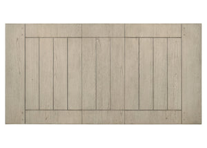 English Elm 1pc Contemporary Dining Table 42" x 64"-82" with 18" Leaf Two-Tone Solid Wood Top Tapered Legs B011P400271