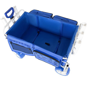 English Elm Beach Wagon Heavy Duty Folding Cart with 500lb Capacity and All Terrain Pvc Wheels W2932P412005