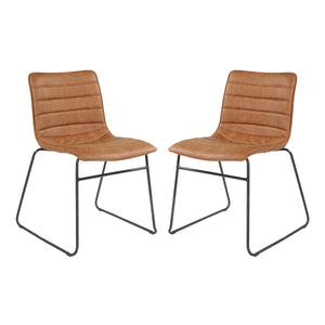 OSP Home Furnishings Halo Stacking Chair  - Set of 2 Sand