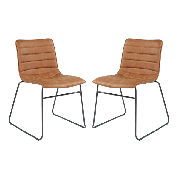 OSP Home Furnishings Halo Stacking Chair  - Set of 2 Sand