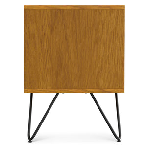 English Elm Hunter Tv Media Stand - Stylish Oak Veneer With Industrial Design, Storage & Cable Management B136P158735