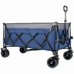 English Elm 51-inch Heavy Duty Folding Utility Wagon with Steel Frame and 480lb Hauling Capacity W2932P417638