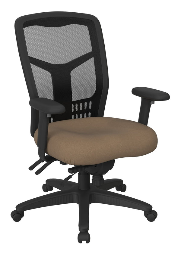 OSP Home Furnishings Progrid® Ergonomic Mesh High Back Office Chair with Lumbar Support and Adjustable Seat 92892-232