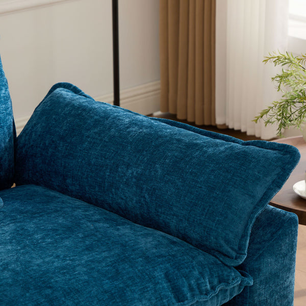 English Elm Wider Ergonomic Loveseat with Breathable Chenille Upholstery, Modular Design, Plush Double-Layer Cushioning W1143S00039 W1143S00039