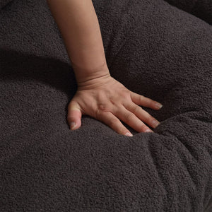 English Elm Cloud Style Sofa - Plush Teddy Velvet 2-Seater Couch For Cozy Living Room & Apartment Spaces W2705S00001-GIGA