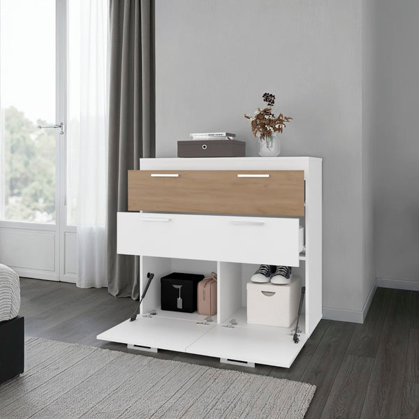 English Elm Bristol Four Drawer Oak Dresser Low Profile Bedroom Storage for Modern Interiors B128P473980