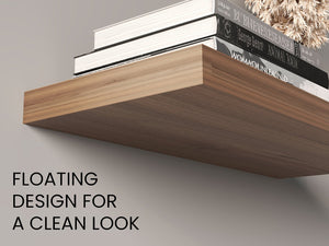 English Elm Ecco 31.5" Wide Floating Shelves Set Of 2 - Modern Wall Display For Home, Office & Stylish Storage B070P351136