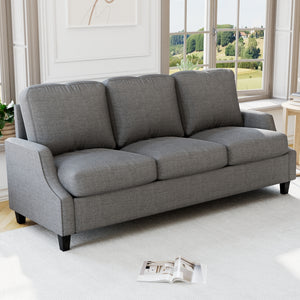 English Elm 3 Piece Living Room Sofa Set - Modern 3-Seater Sofa, Loveseat & Accent Chair For Cozy Spaces W680S00086