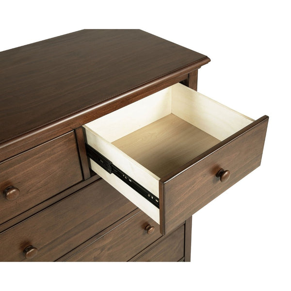 English Elm Anzio Six Drawer Chest Warm Wood Finish Bedroom Storage with Round Knob Hardware Brown B062P451786