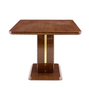 English Elm Modern Mdf Dining Table Seats Six with U-shaped Legs for Minimalist Interiors Wood W1151S04163