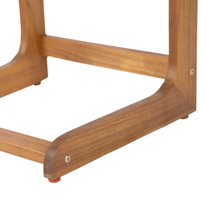 English Elm Christopher Knight Home® - Ashwell Acacia Wood Side Table Teak C-Shape Minimalist Sofa End Table Portable Workspace, Durable N775P278102T