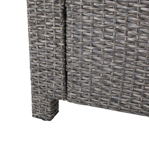 English Elm Christopher Knight Home® - Puerta Outdoor Club Chair Set - 4 Contemporary Faux-Rattan Chairs With Cushions For Patios & Decks 52979.00BLKMP4