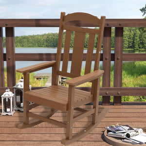 English Elm Folding Adirondack Chair Outdoor Hips Resin Weather Resistant Patio Deck Seating T3609P482831