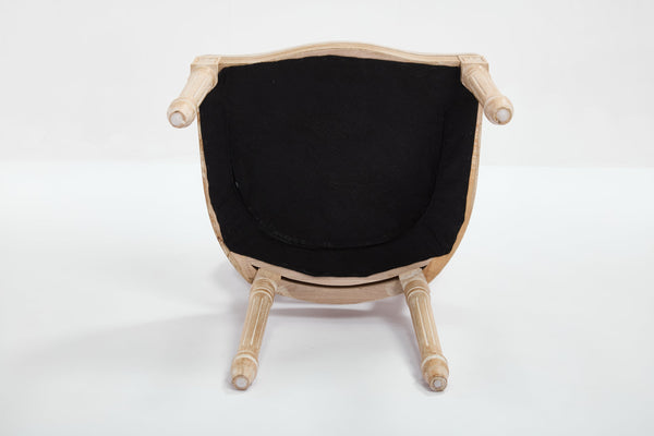 English Elm French Country Dining Chairs Set Of 2 - Elegant Upholstered Round Back Design For Versatile Use W3426P324272