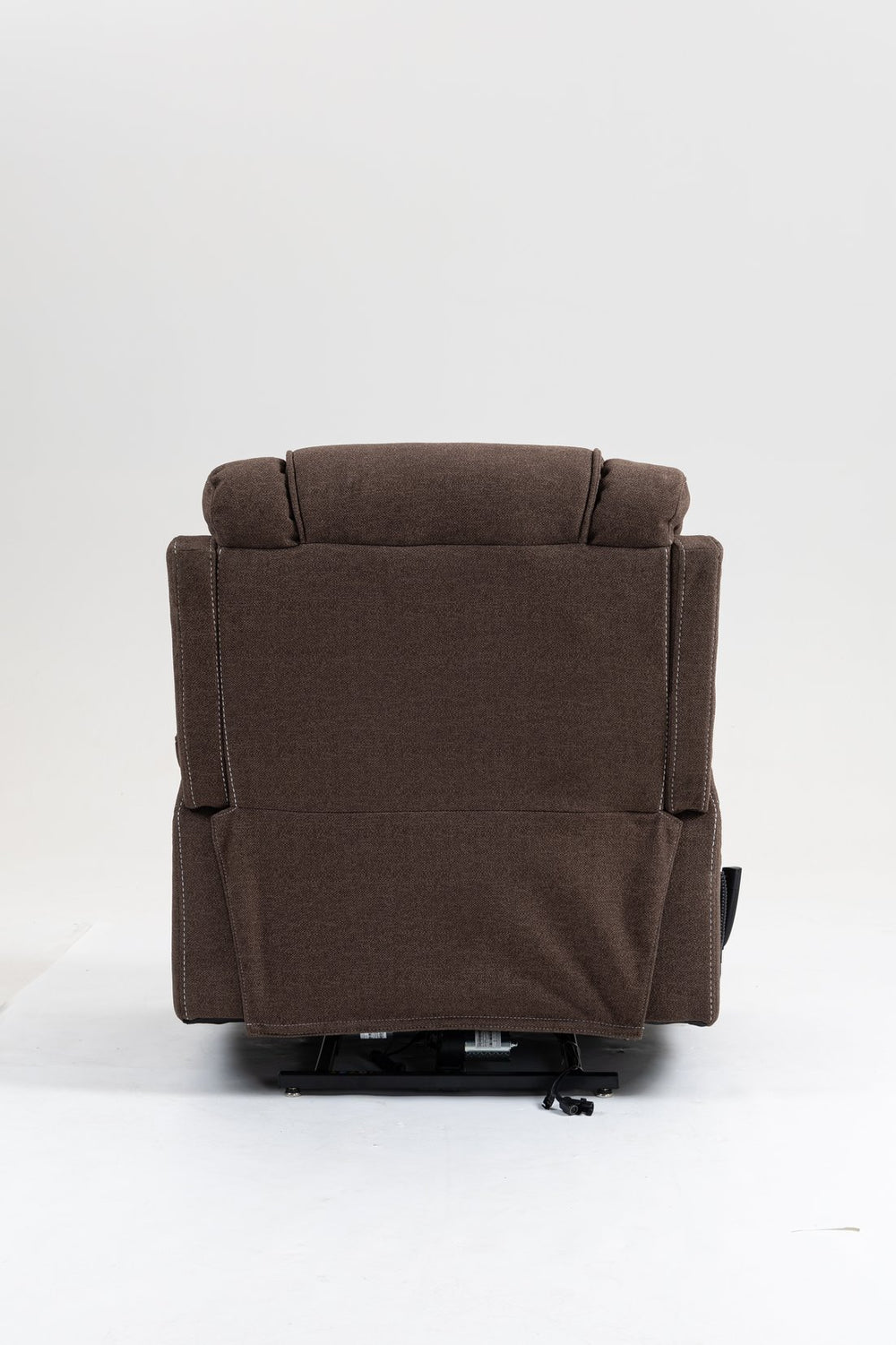 English Elm Lounge Electric Lift Recliner Chair - Oversized Velvet Sofa With 180° Full Recline & Cup Holders W547S00050