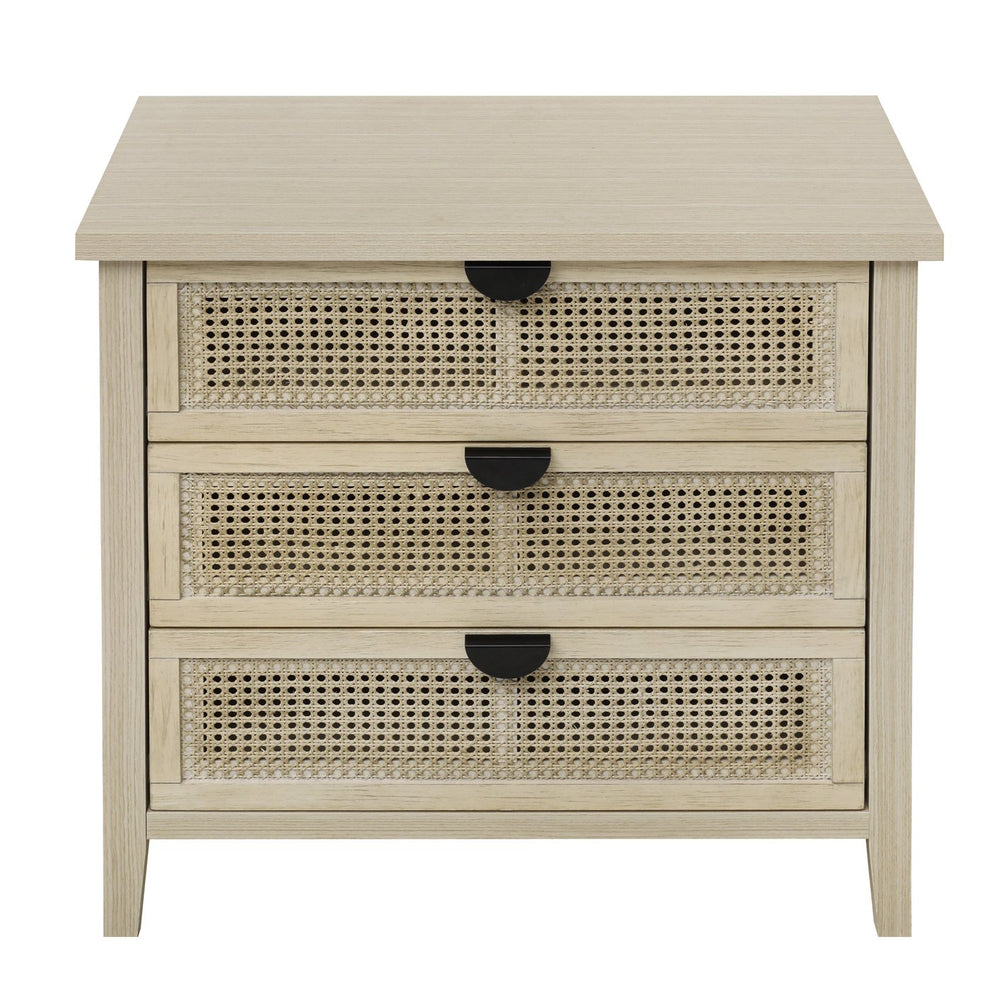 English Elm 3 Drawer Cabinet - Stylish American Design For Bedroom, Living Room, Or Study Storage Solution W688P225269