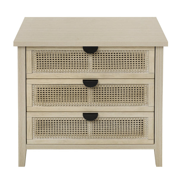 English Elm 3 Drawer Cabinet - Stylish American Design For Bedroom, Living Room, Or Study Storage Solution W688P225269