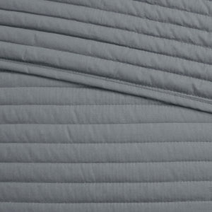 JLA Home Madison Park - 8 Seersucker Comforter and Quilt Collection with Yellow Gray Watercolor Stripes, Embroidered Pillows 90 L x 90 W x 1.5H MP10-7942