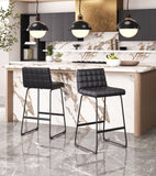 Pago Barstool - Set of 2 Black 110069 Zuo Modern