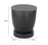 Baku Side Table Black 109755 Zuo Modern