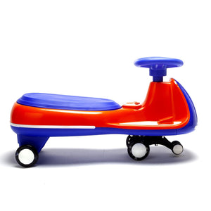 English Elm 12v Kids Ride on Twist Car with Dual Motors Led Wheels Bluetooth and Learning Content W1760P384599