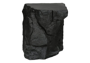 English Elm Accent Table Rock Sculpted Magnesium Oxide Matte Black Indoor Outdoor Side B2710P461685