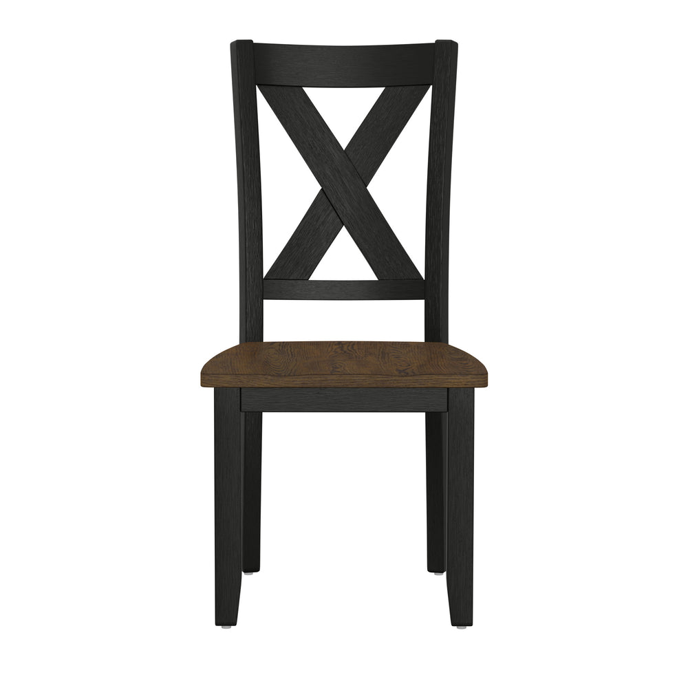 English Elm Wallace & Bay - Brown 6 Piece Dining Table Set — Contemporary Earthen Dusk Wood Finish, Easy-Care 60" Rectangular Dining B361P384401