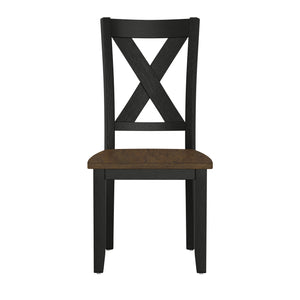 English Elm Wallace & Bay - Brown 6 Piece Dining Table Set — Contemporary Earthen Dusk Wood Finish, Easy-Care 60" Rectangular Dining B361P384401