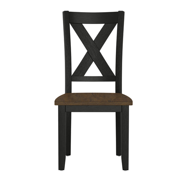 English Elm Wallace & Bay - Brown 6 Piece Dining Table Set — Contemporary Earthen Dusk Wood Finish, Easy-Care 60" Rectangular Dining B361P384401