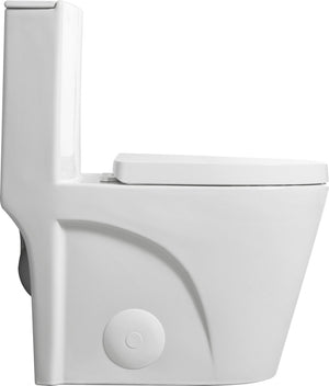 English Elm One-piece Elongated Porcelain Toilet Dual Flush Ada Comfort Height Soft Close Seat W1920P425613