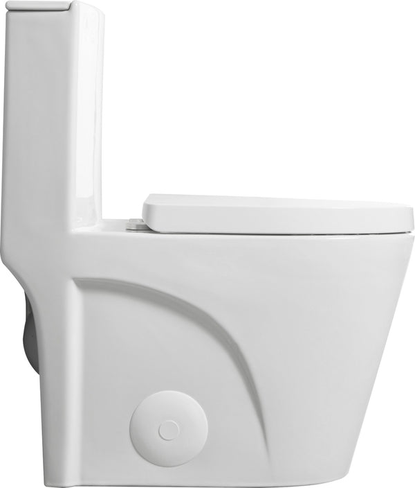English Elm One-piece Elongated Porcelain Toilet Dual Flush Ada Comfort Height Soft Close Seat W1920P425613