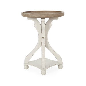 English Elm Christopher Knight Home® - End Table - French Country Charm With Lipped Round Top, Ideal Accent For Living Spaces & Entryways N771P239460Y
