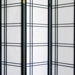 English Elm 70" Elegant 3-Panel Room Divider Screen In Matte Black Finish For Stylish Spaces & Privacy Solutions B072115961