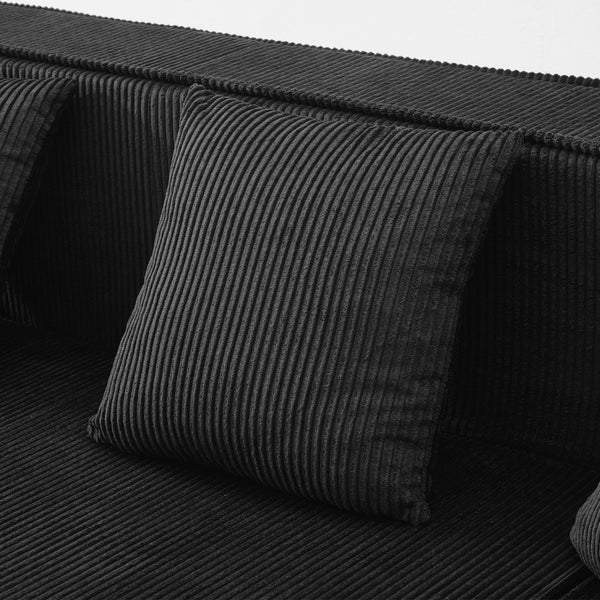 English Elm Swivel Barrel Accent Chair Chenille Tufted Round Club Seat for Living Room Lounge Black N719S002221B