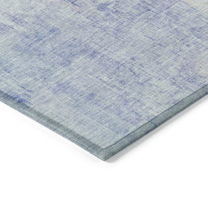 HomeRoots 10' Sky Blue & Lavender Abstract Washable Area Rug - Stylish Indoor/Outdoor Décor for Any Space 620070