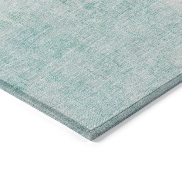 HomeRoots 10' Teal Blue and Wheat Abstract Rug - Durable Washable Indoor/Outdoor Area Rug for High Traffic Spaces 620076