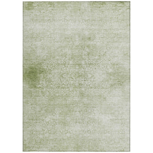 HomeRoots 5' X 8' Sage Floral Medallion Rug - Stylish Indoor/Outdoor Washable Area Rug for High-Traffic Spaces 620228