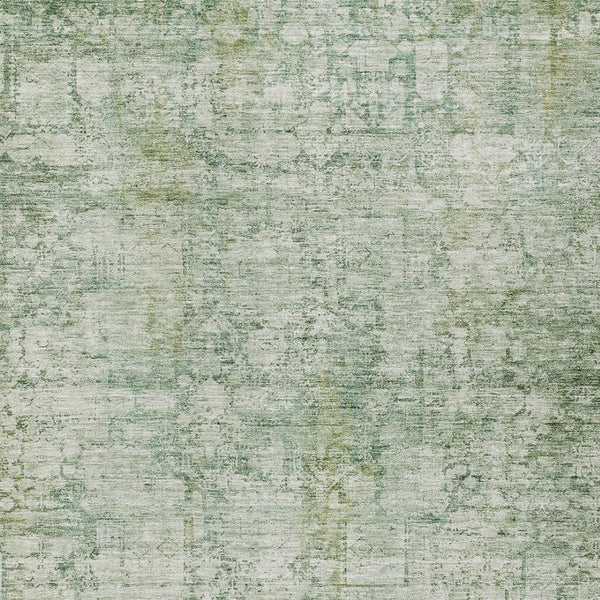 HomeRoots 8' X 10' Artichoke Green & Ivory Abstract Area Rug – Durable, Washable, Versatile for Indoor/Outdoor Use 620254