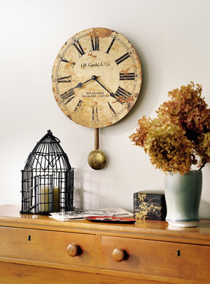Hekman Furniture 620257 Elegant Antique Wall Clock By Howard Miller - A Timeless Tribute To Devonshire Heritage  J.H. Gould And Co. Ii Wall Clock 620257
