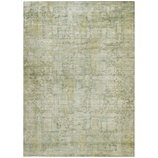 HomeRoots 5' X 8' Washable Beige and Ivory Abstract Area Rug - Durable, Stylish for Indoor & Outdoor Use 620258