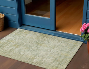 HomeRoots 5' X 8' Washable Beige and Ivory Abstract Area Rug - Durable, Stylish for Indoor & Outdoor Use 620258