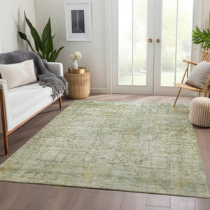 HomeRoots 5' X 8' Washable Beige and Ivory Abstract Area Rug - Durable, Stylish for Indoor & Outdoor Use 620258
