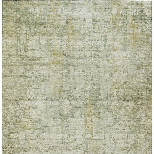 HomeRoots 8' X 10' Beige and Ivory Abstract Area Rug - Stylish, Durable, Machine Washable for Indoor & Outdoor Use 620260