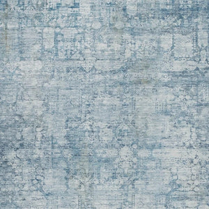 HomeRoots 10' Blue & Ivory Abstract Washable Area Rug - Durable, Stylish Indoor/Outdoor Decor for Any Space 620268